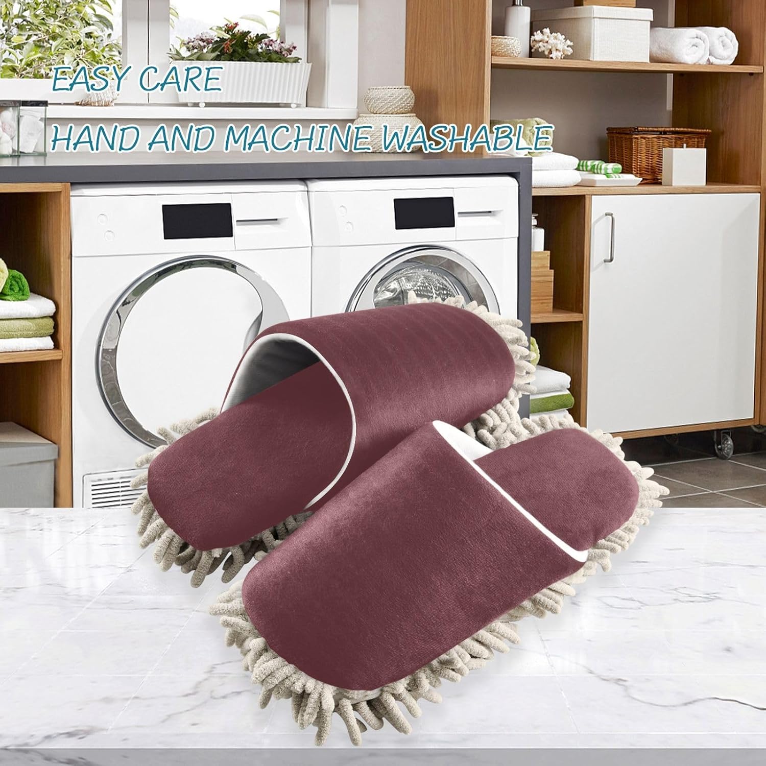 Sinestour Mop Slippers for Floor Cleaning 1