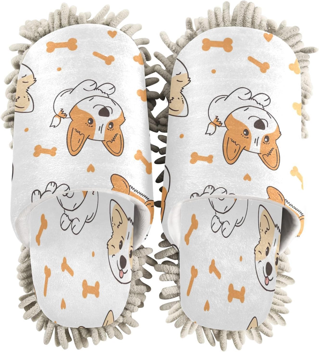 Zhirexin Cartoon Cute Dogs Cleaning Slippers