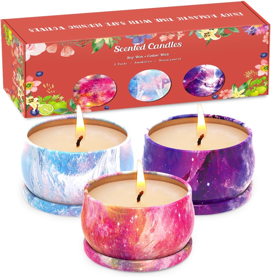 Starry Sky Scented Candle Set 3 Pack