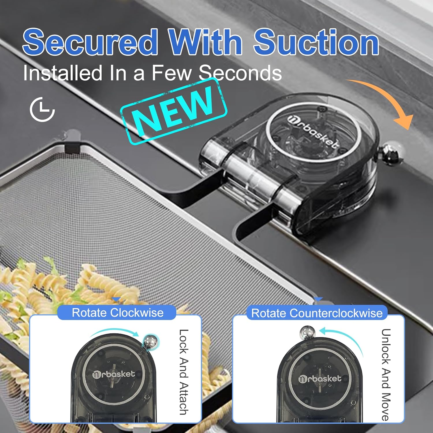 Mamakura Suction Sink Drain Strainer with Ball Design