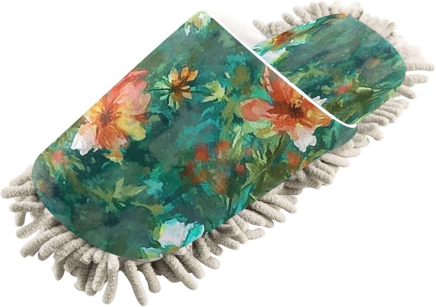 Zhirexin Cleaning Slippers with Microfiber Mop Pads