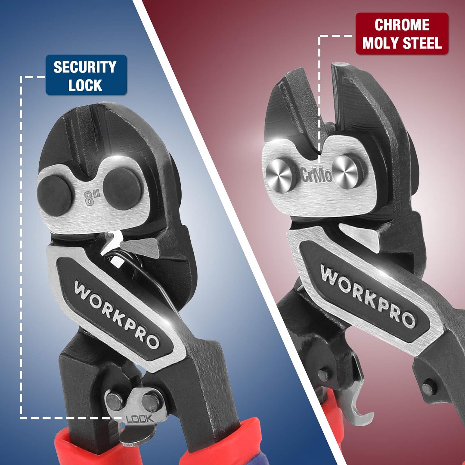 WORKPRO 4-Piece Snap Ring Pliers Set and 8 Mini Bolt Cutter