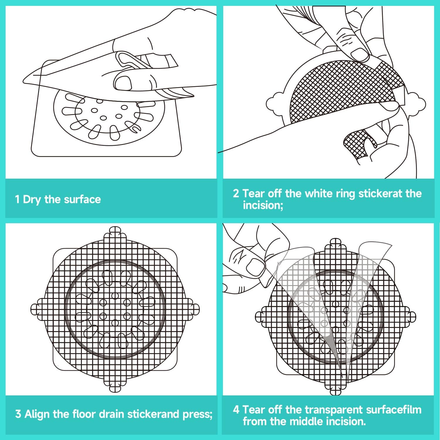 30 Pack Disposable Hair Catcher for Drains and Sinks