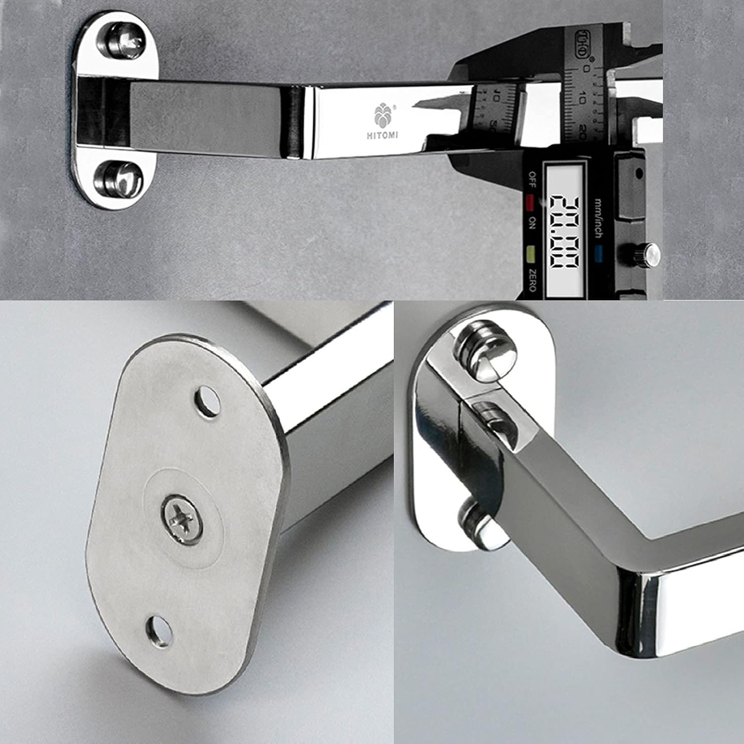 TiStm Towel Rack - 40Cm Brushed Finish Wall Mounted
