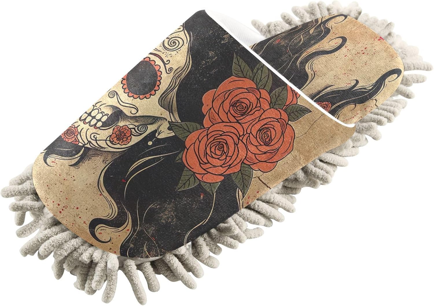 Zhirexin Rose Beauty Skeleton Cleaning Slippers