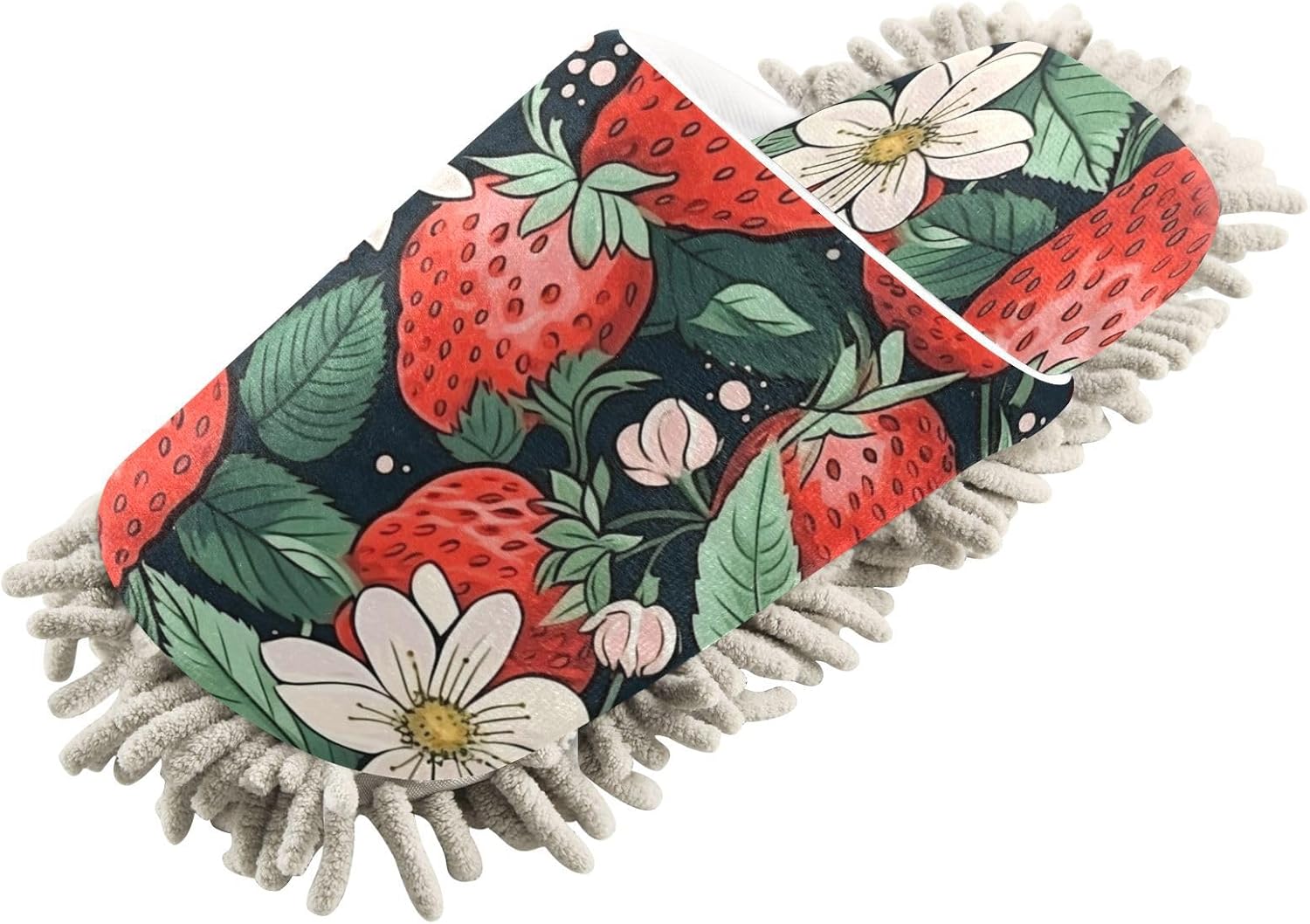 Zhirexin Strawberry Flower Cleaning Slippers 1