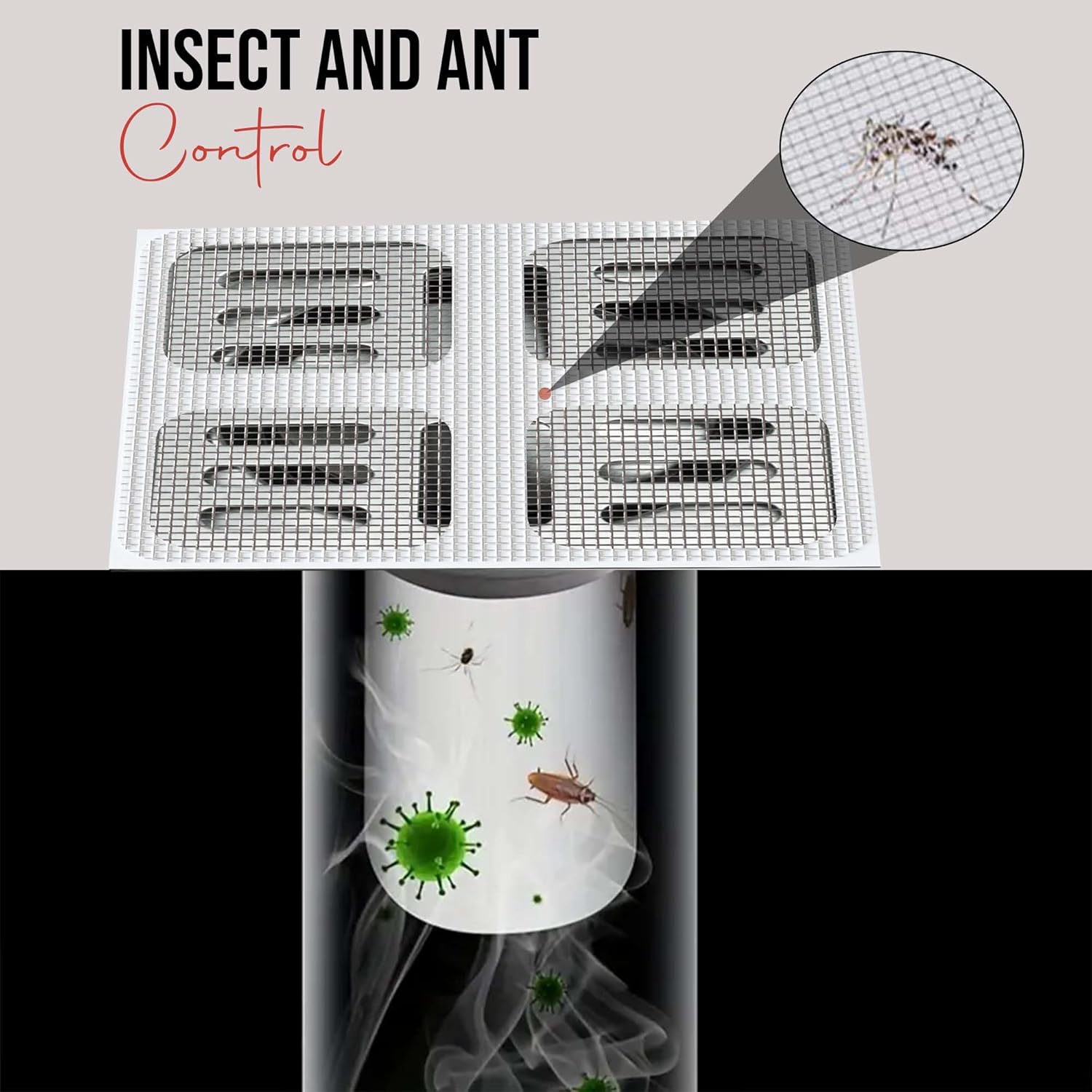 Tress Trap Disposable Drain Mesh Stickers Hair Catcher for Bathroom and Bathtub