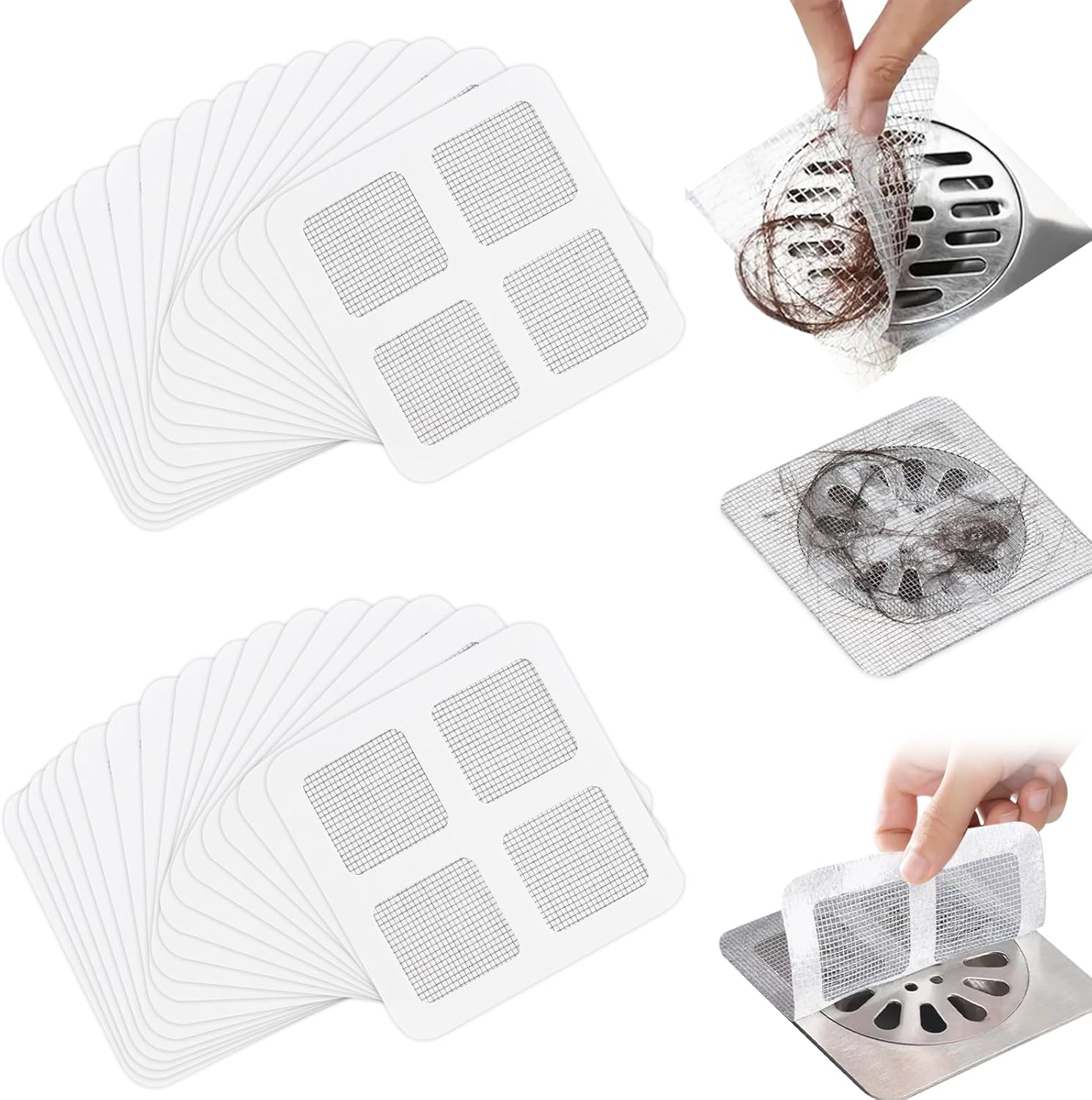 TORIHIKI Disposable Drain Hair Catcher 50 Pcs