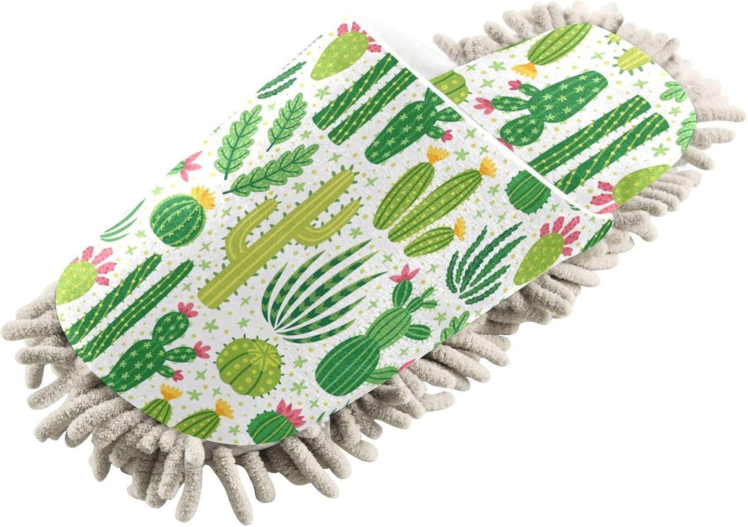 Sinestour Cactus Mop Slippers for Floor Cleaning