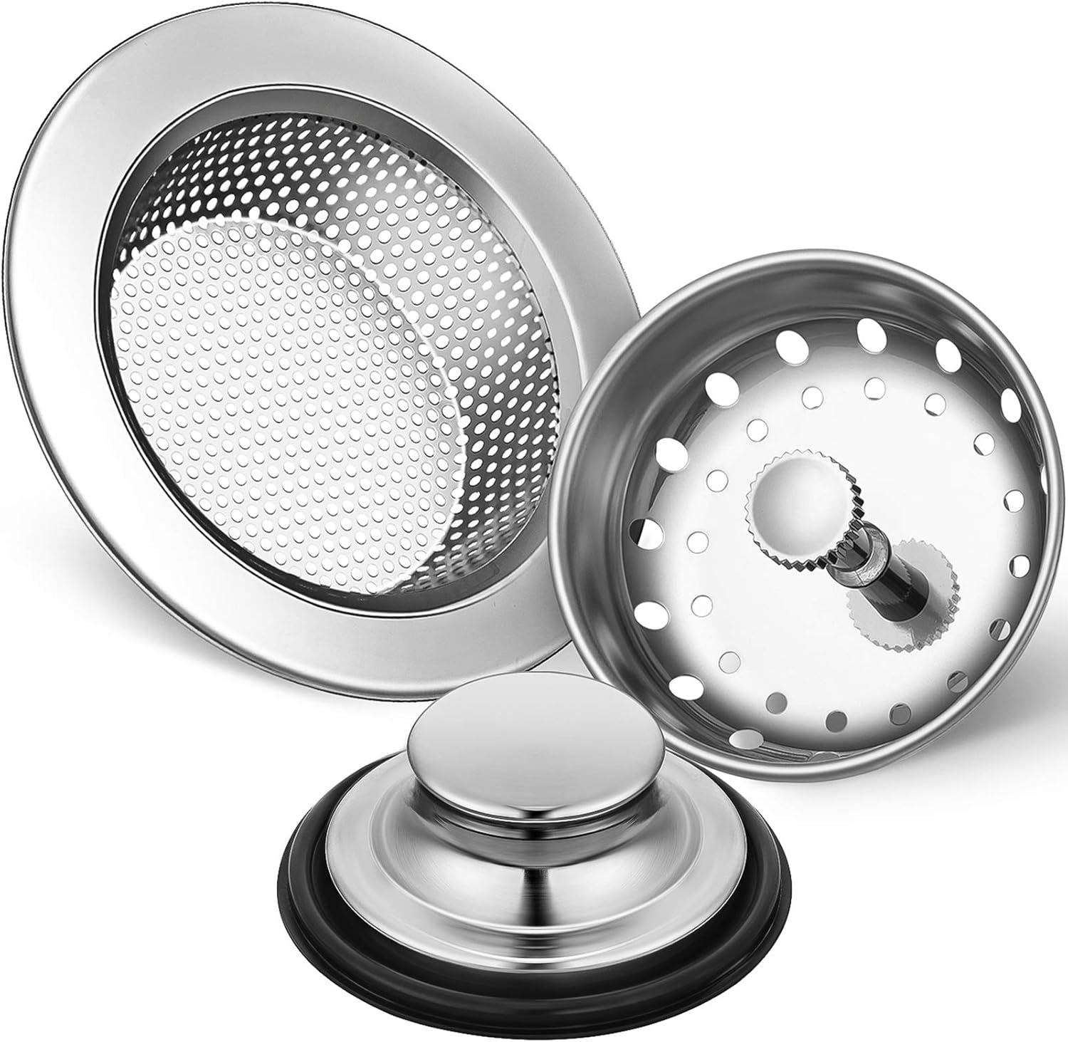 Mudder 3 Pcs Universal Sink Drain Strainer Set