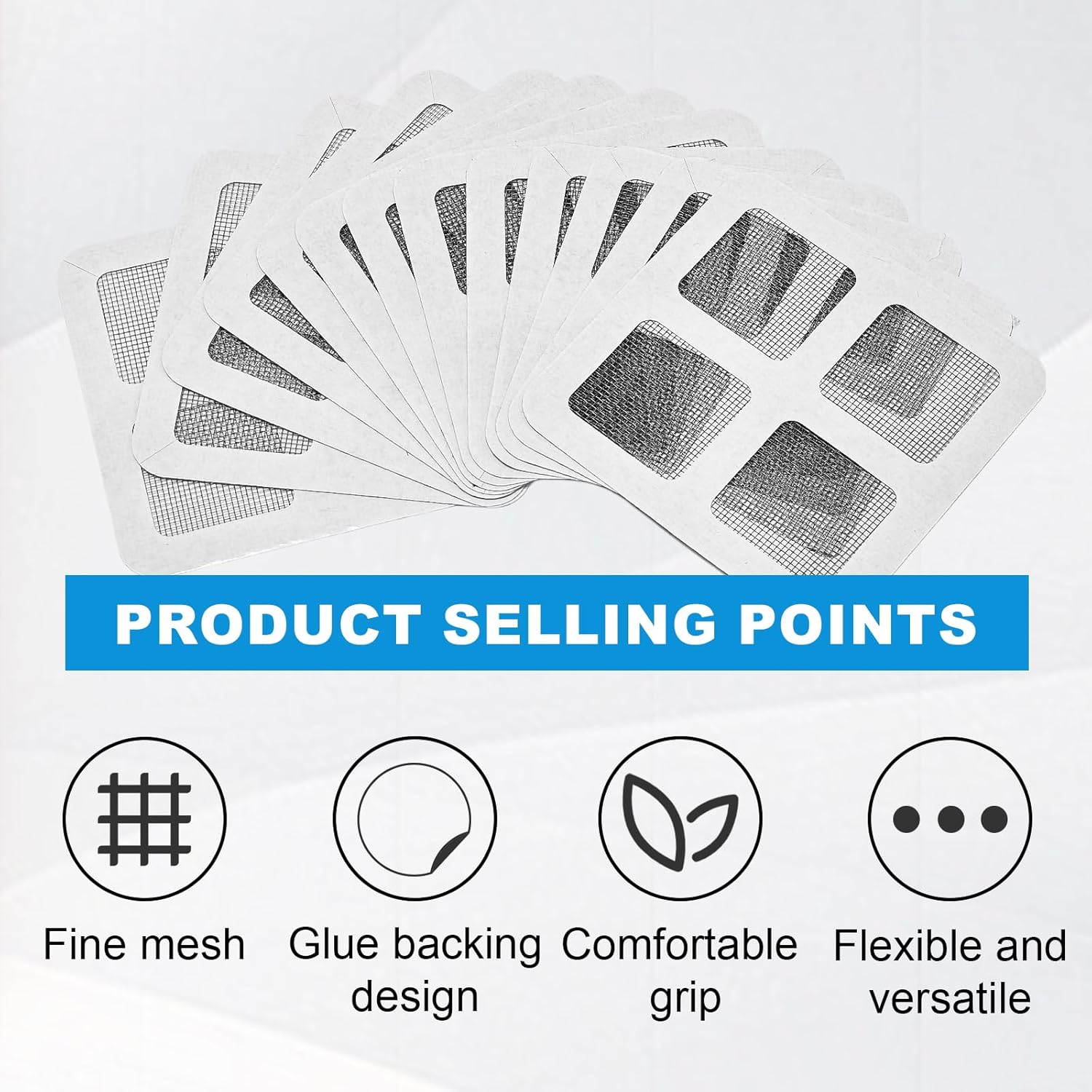 50Pcs Disposable Hair Catcher for Shower Drain Bathroom Kitchen Use