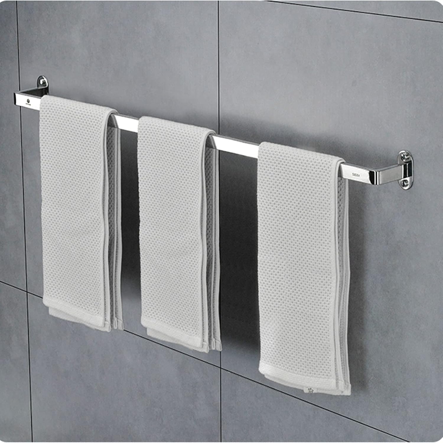 TiStm Towel Rack - 40Cm Brushed Finish Wall Mounted