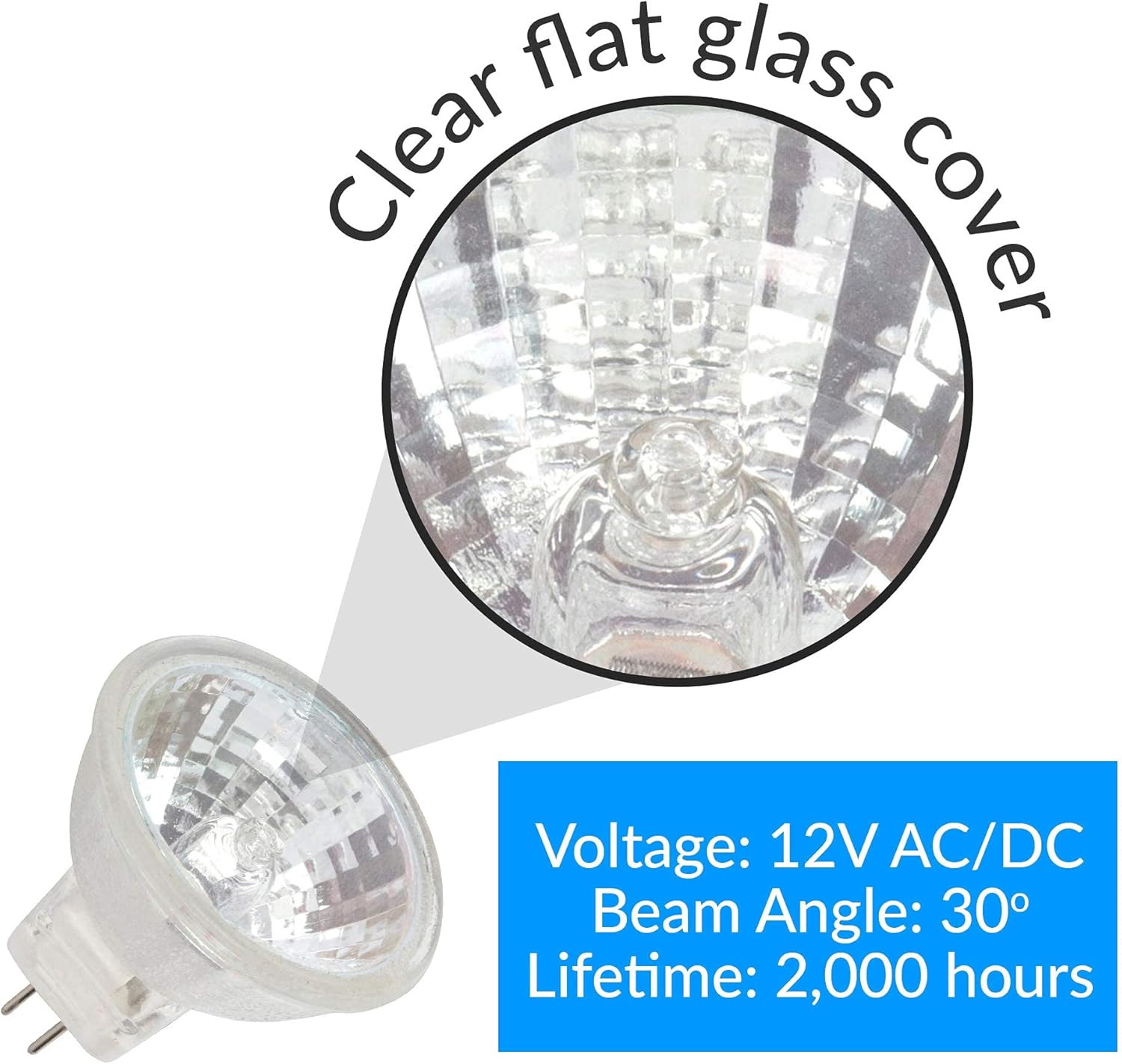 Simba Lighting 20W MR11 Halogen Spotlight Bulbs 6 Pack