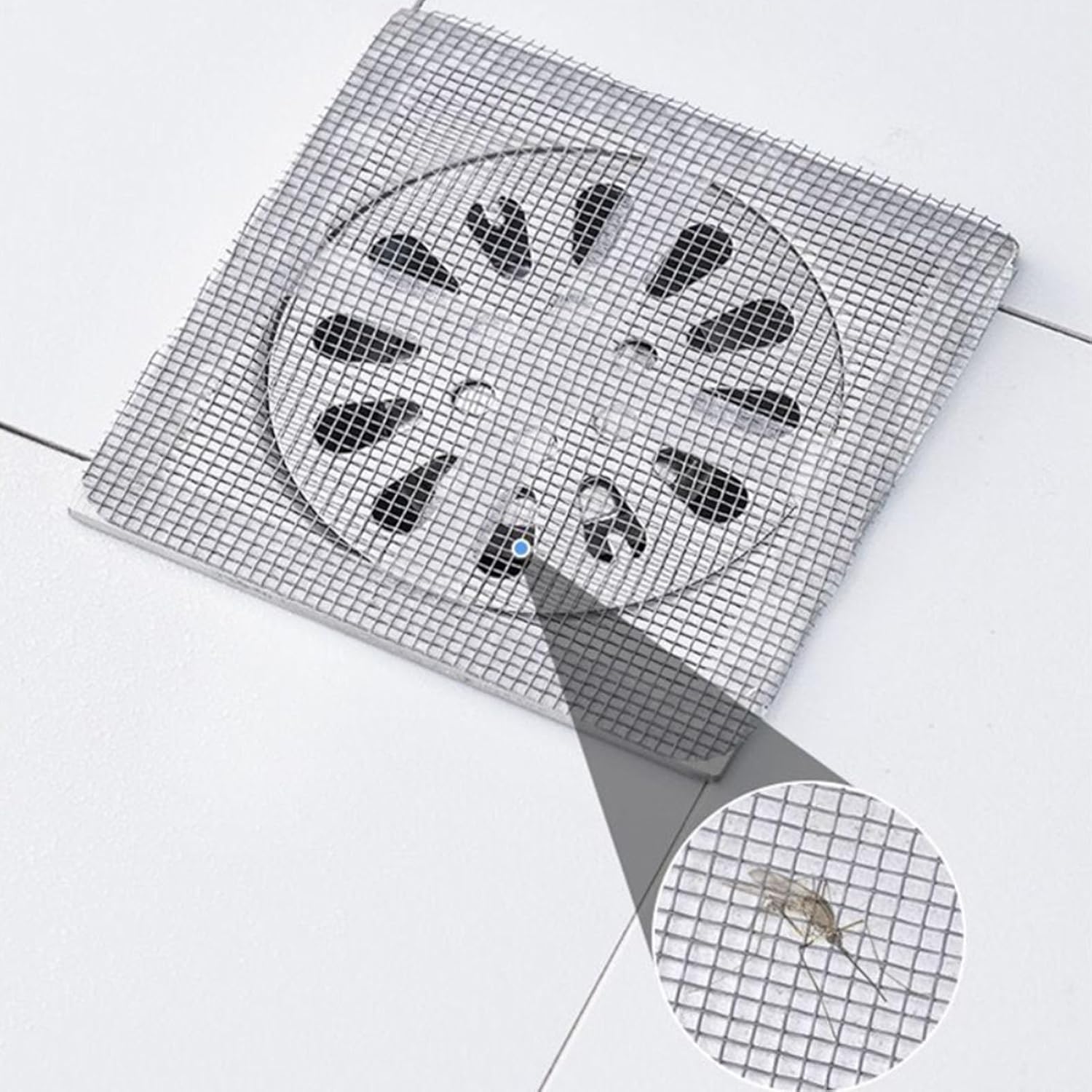 20PCS 4x4 Inch Shower Drain Hair Catcher Stickers Disposable Clogs Prevention