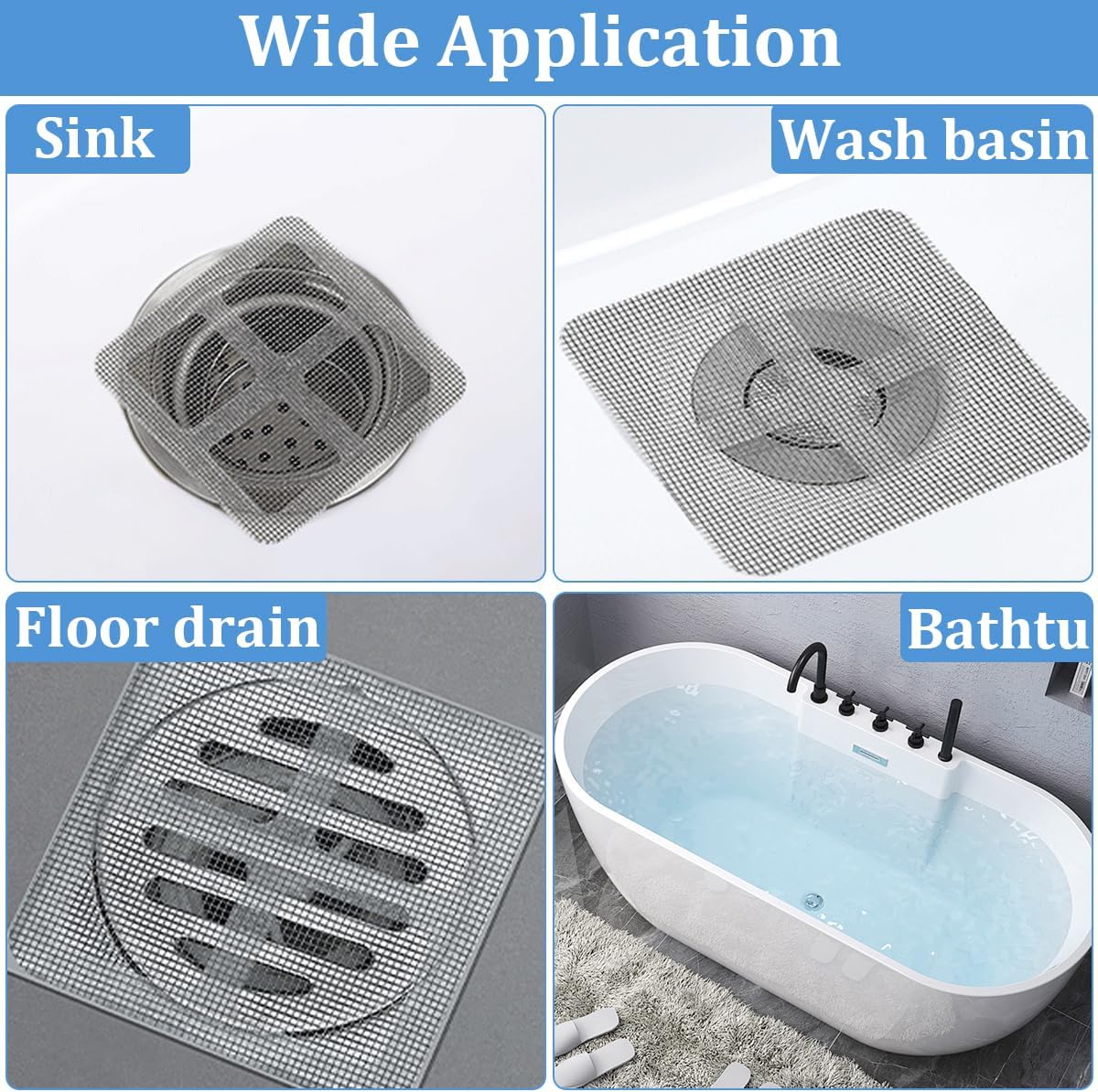 TORIHIKI Disposable Drain Hair Catcher 50 Pcs