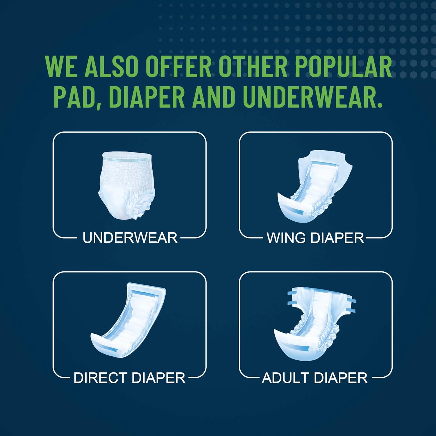 Unifree Disposable Underpads 50 Count Blue XL 30x36 Inch