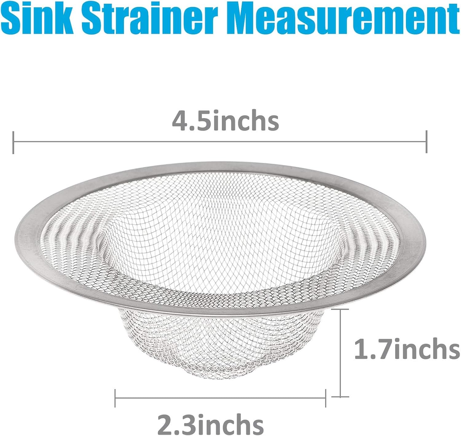 Lunyi 2 PCS Stainless Steel Sink Strainer 45 Inch