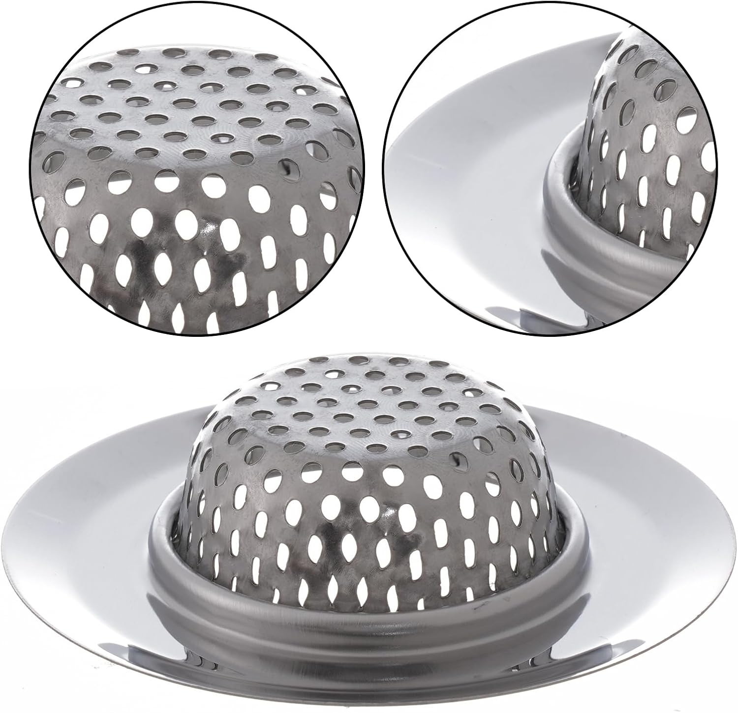 hoyuwak 2 PCS Bathtub Drain Strainer with Mirror Design