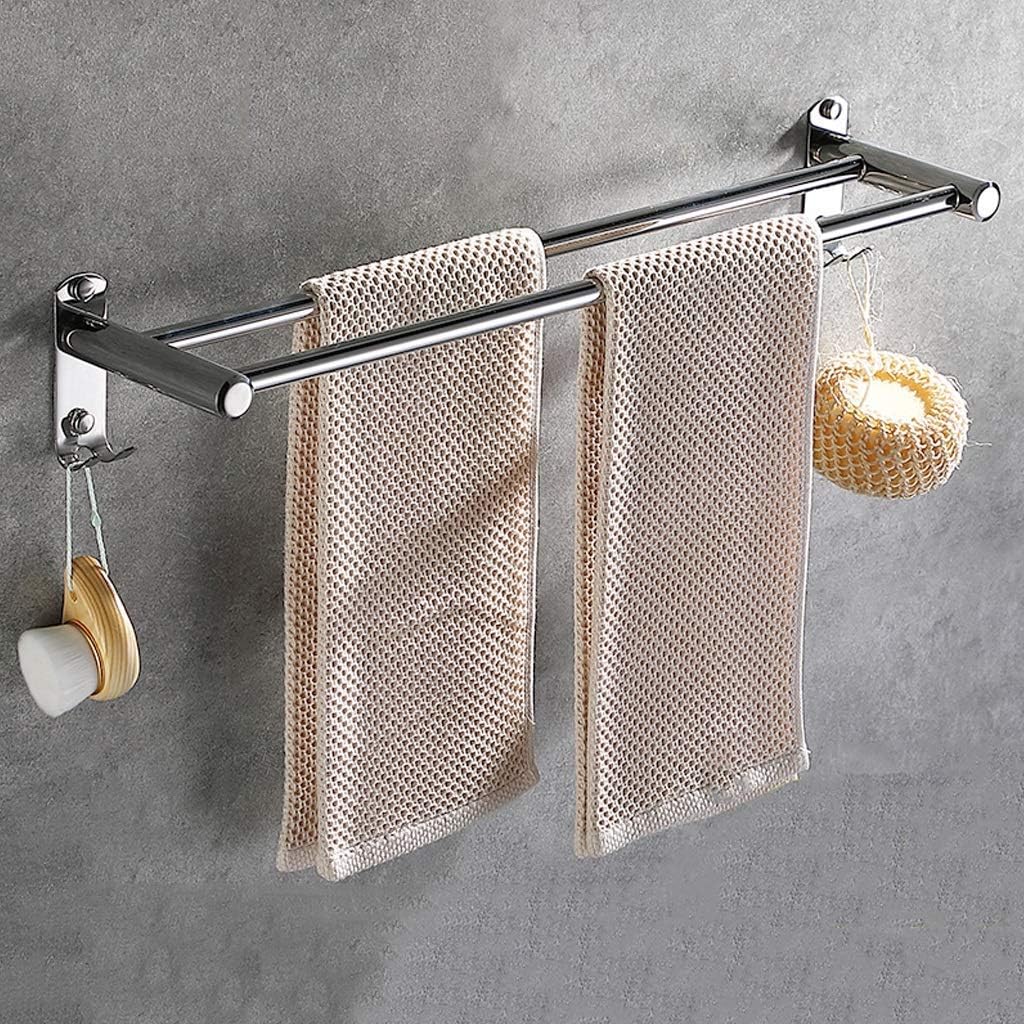 Stainless Steel Double Towel Bar Holder 60Cm 1