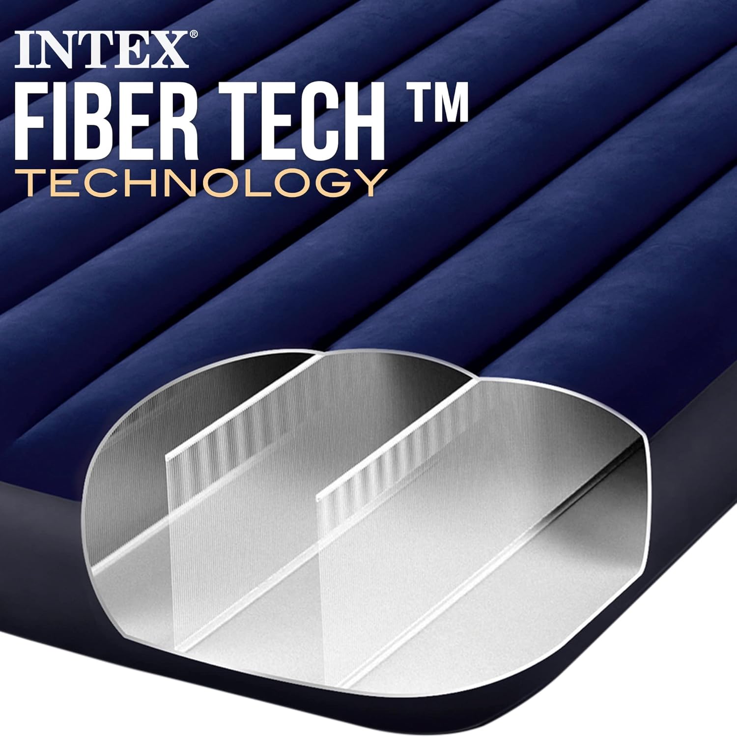Intex Inflatable Mattress for Two with Cushions and Valve