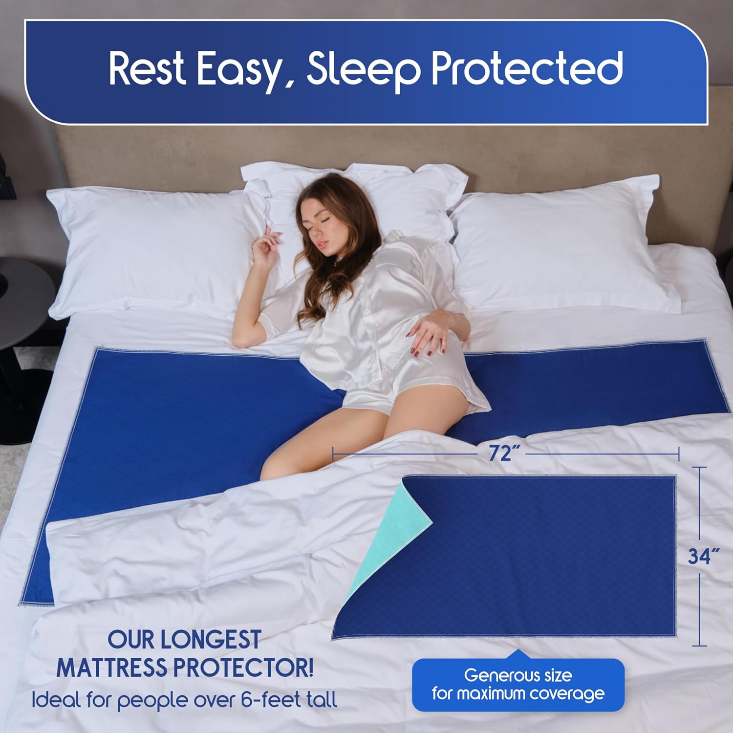 Inspire Waterproof Washable Mattress Pad for Incontinence
