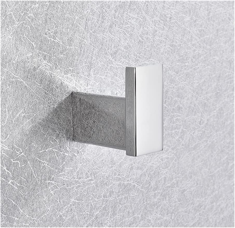 Chrome Robe Hook Towel Rack Set Bathroom Hardware