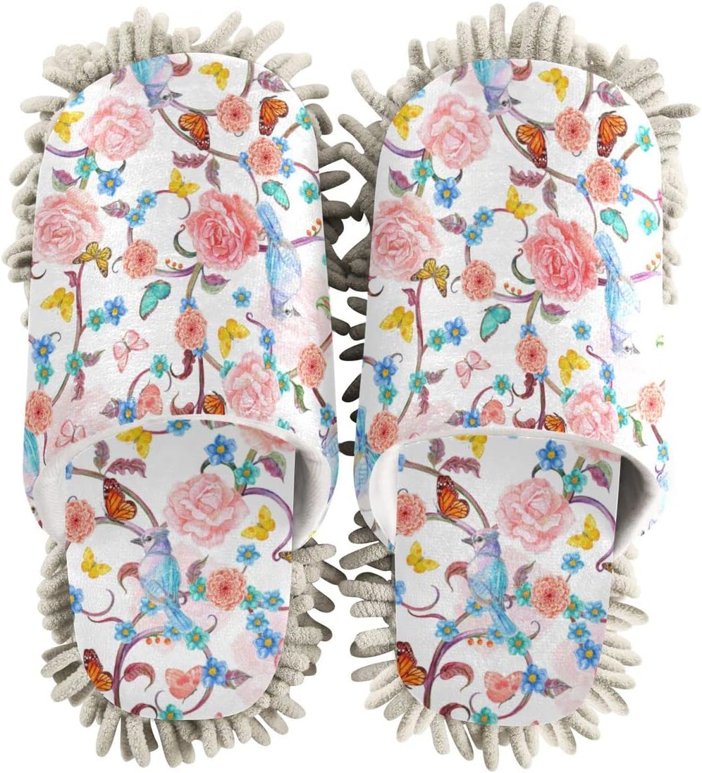 DOMIKING Mop Slippers with Microfiber Sole 1