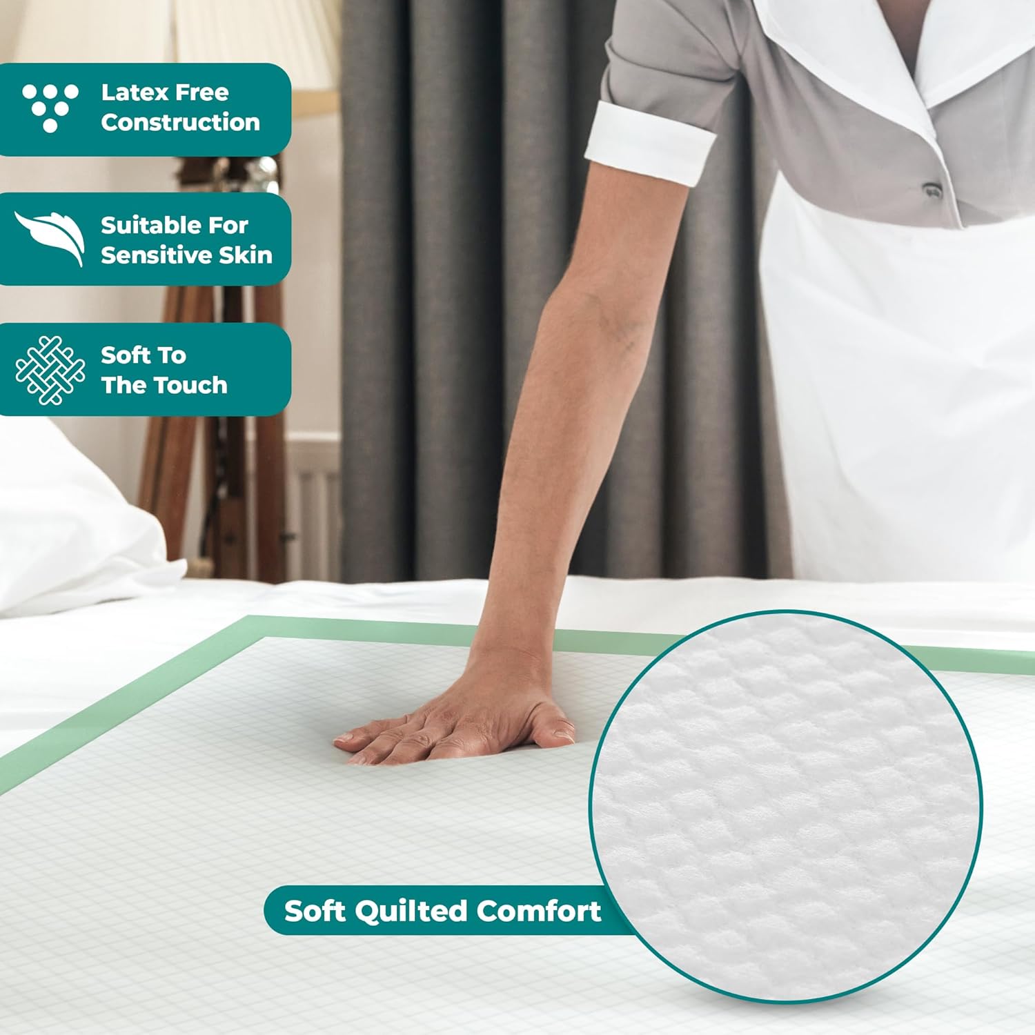 Teal Elite Chucks Pads for Adults 50 Count Extra Large