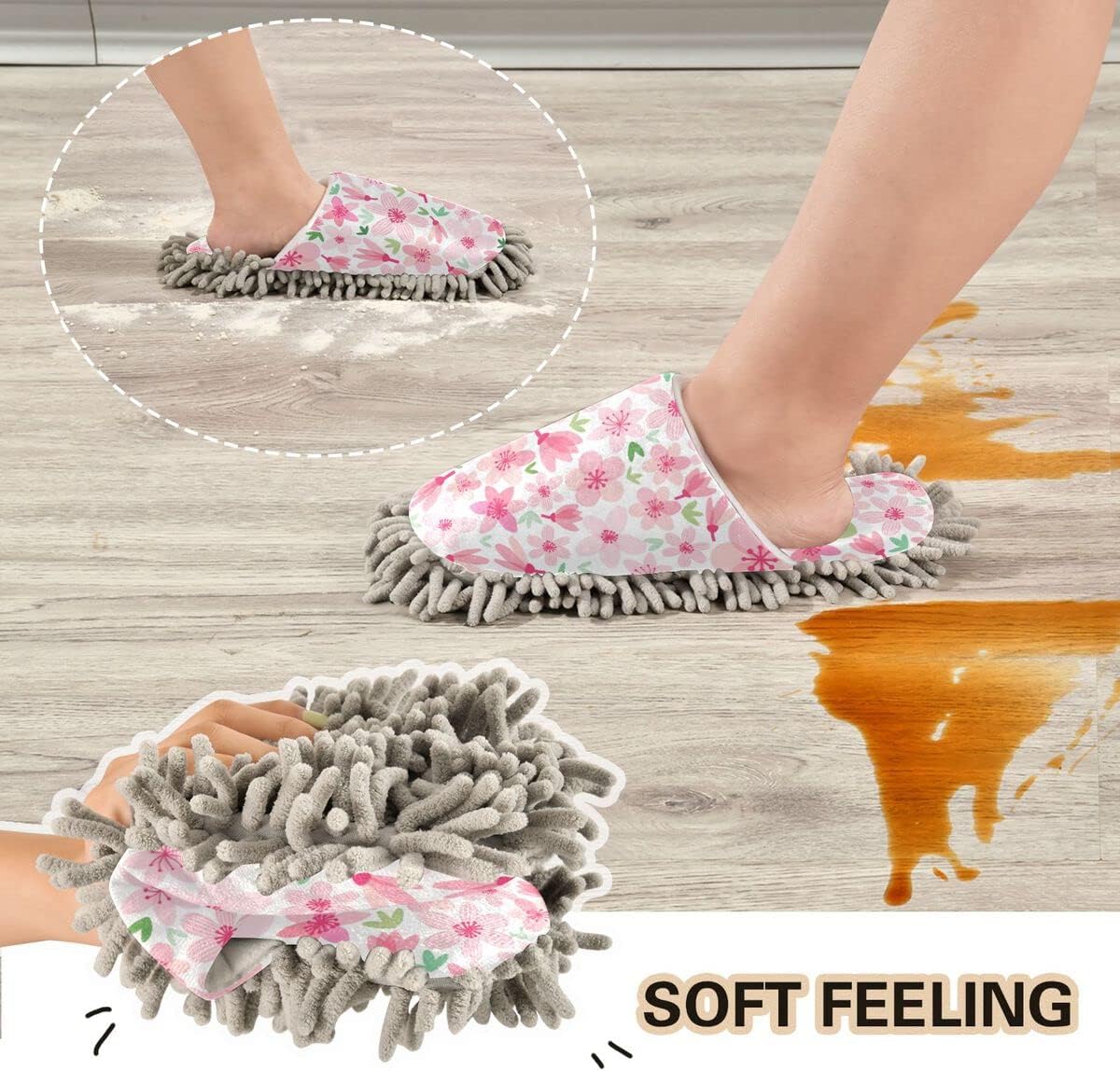 DOMIKING Mop Slippers for Floor Cleaning 1