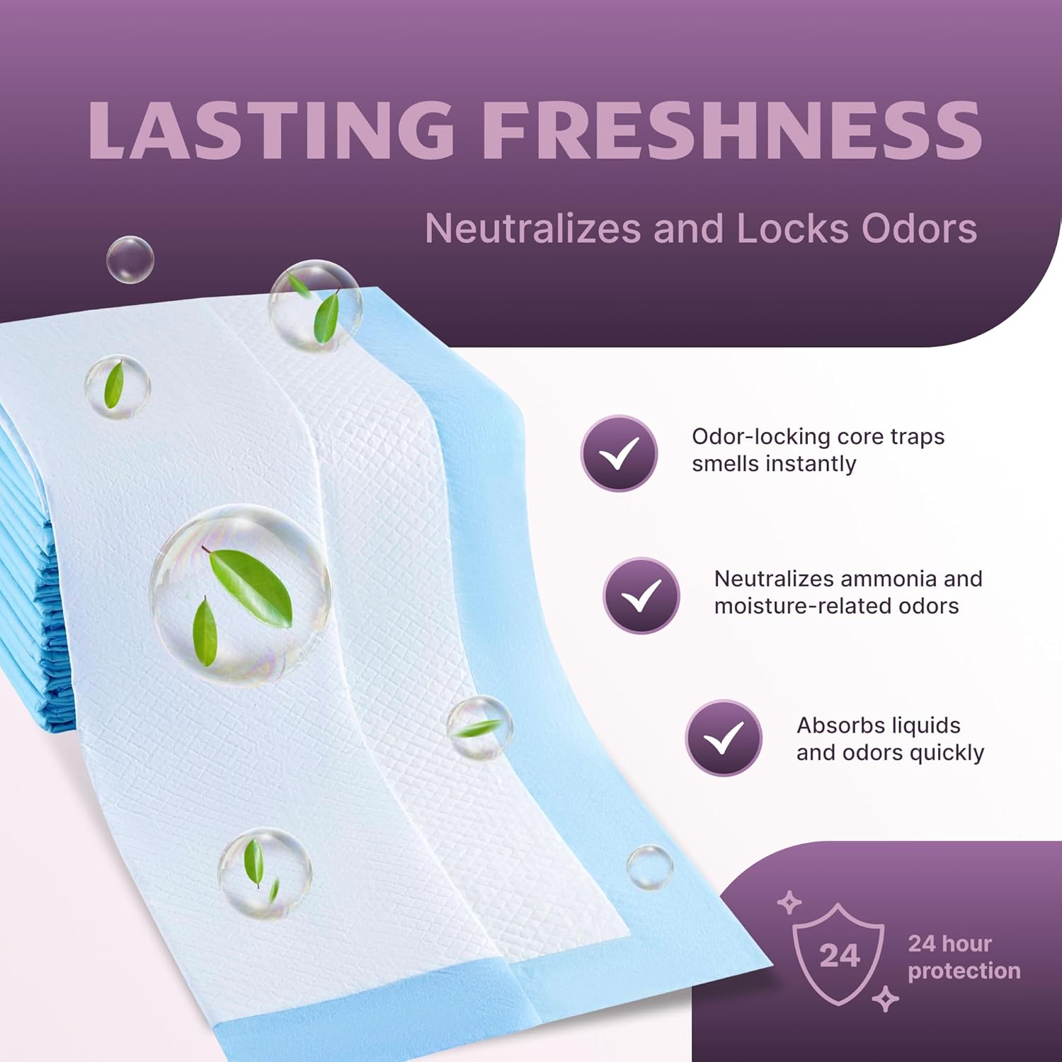 50-Pack Ultra Absorbent Underpads 32x36 Incontinence Pads