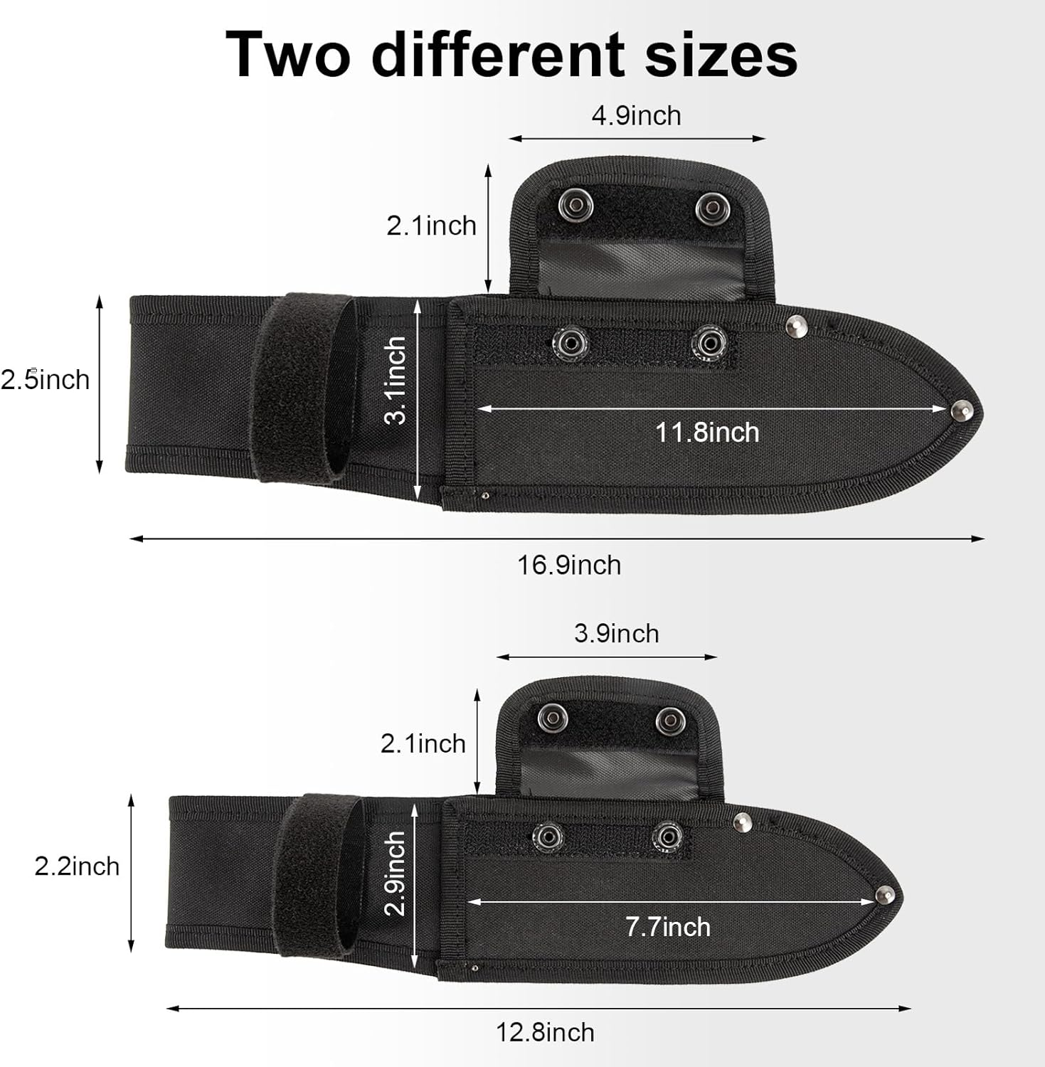 OXFORD Knife Sheath for Fixed Blade Knives Black 55x2 Inch