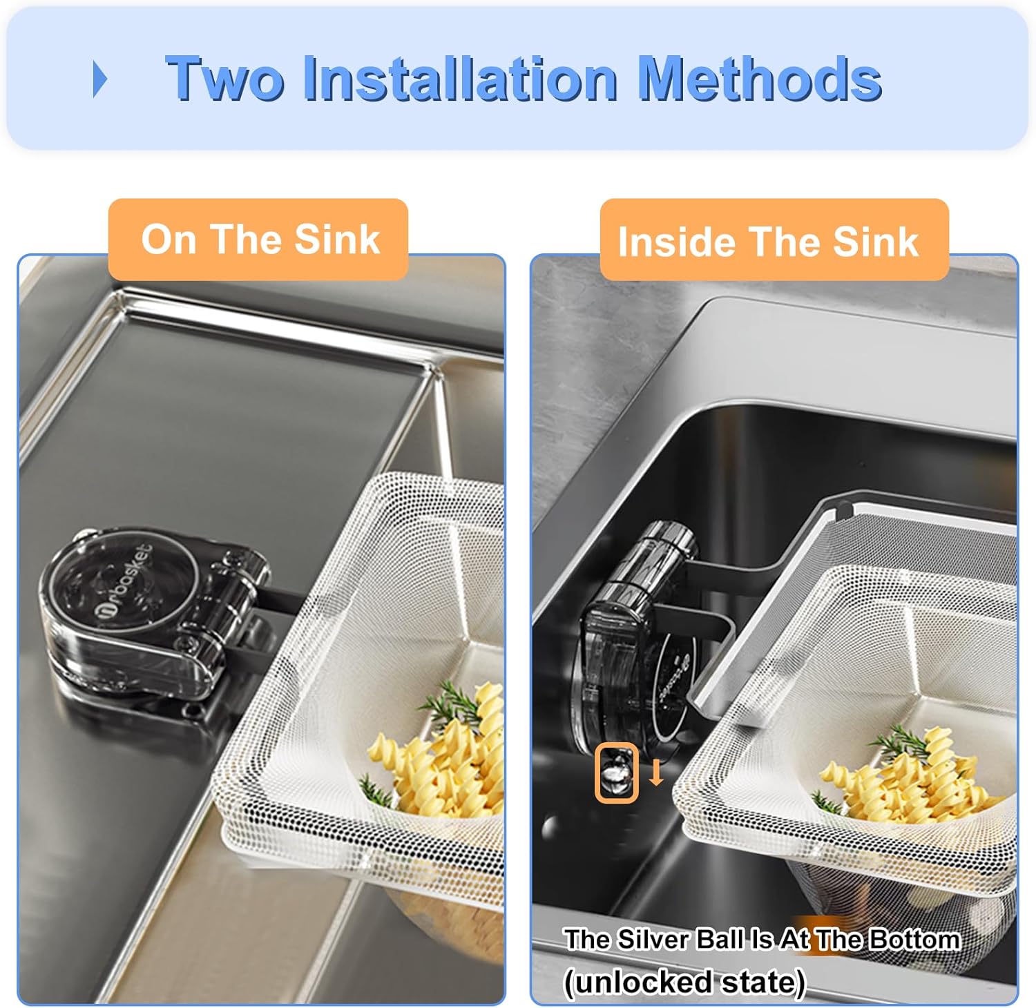 Mamakura Suction Sink Drain Strainer with Ball Design