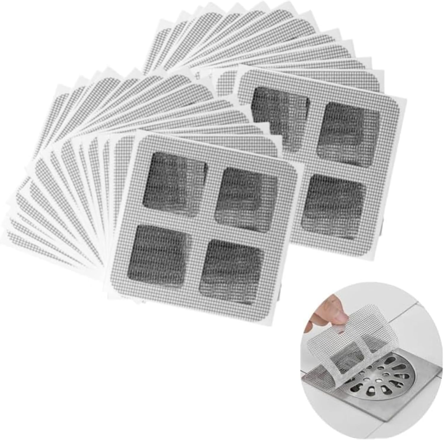 NAGRAN Disposable Hair Drain Stickers 20PCS