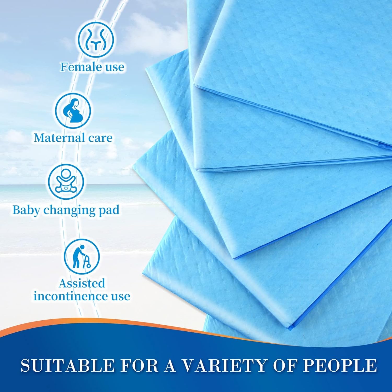 SOFYFINE 100 Count Leakproof Adult Bed Pads 23x36