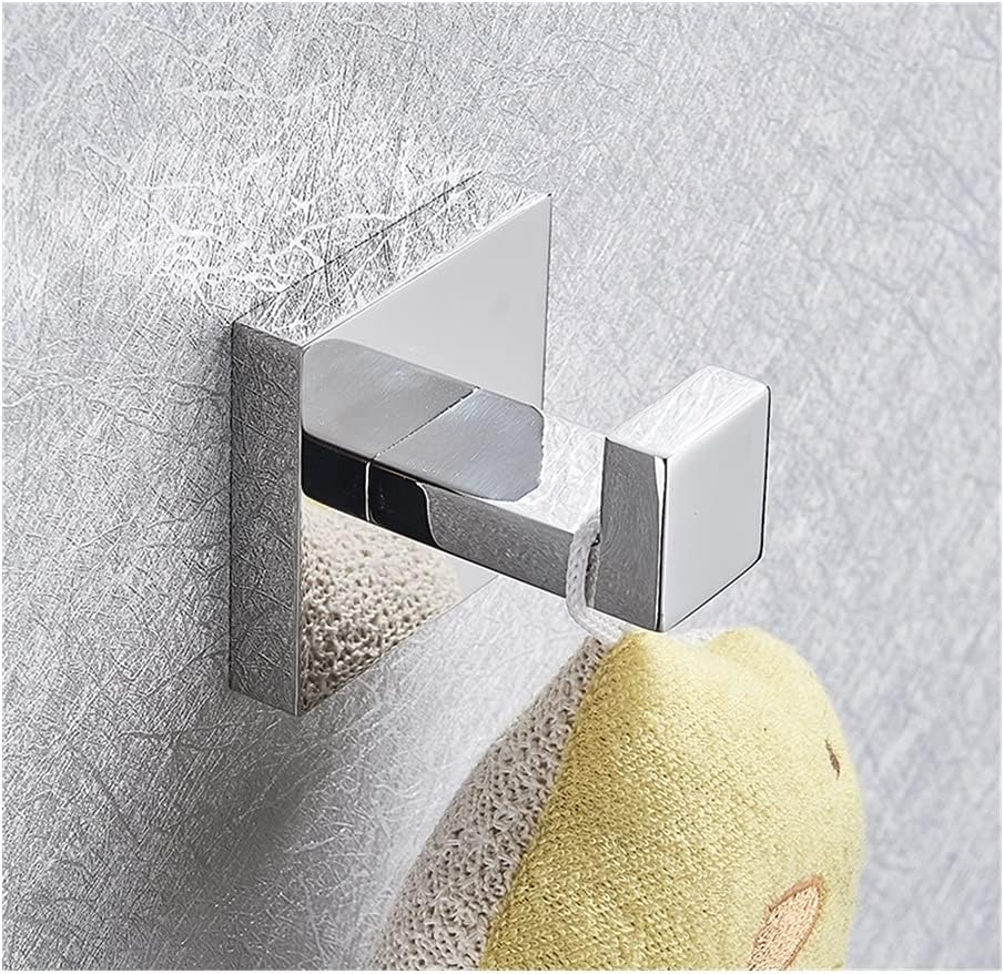 ANNBKA Chrome Towel Rail Wall Mounted Towel Holder Set 1