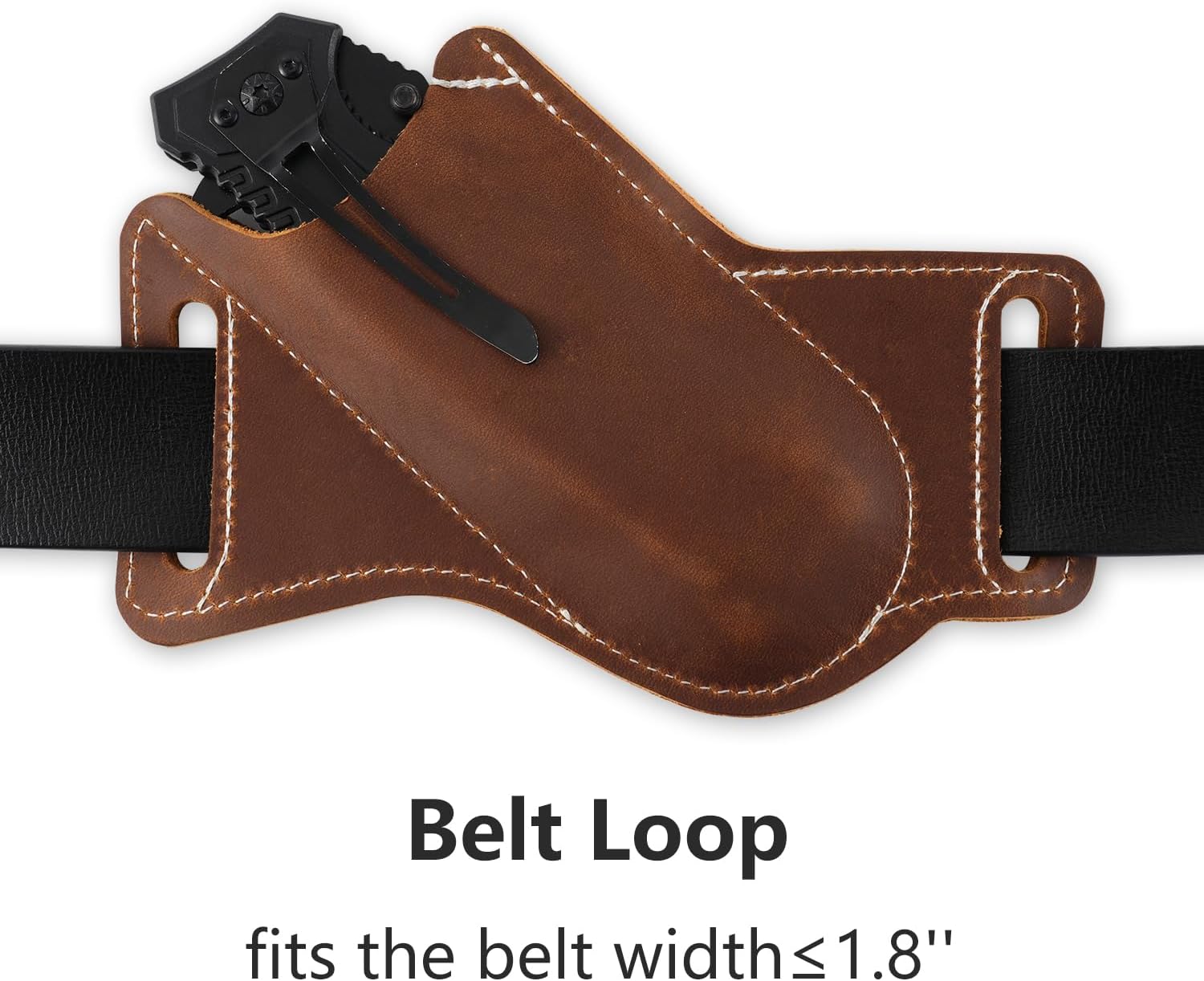 5 Inch Folding Knife Sheath for Men Belt Clip Holster