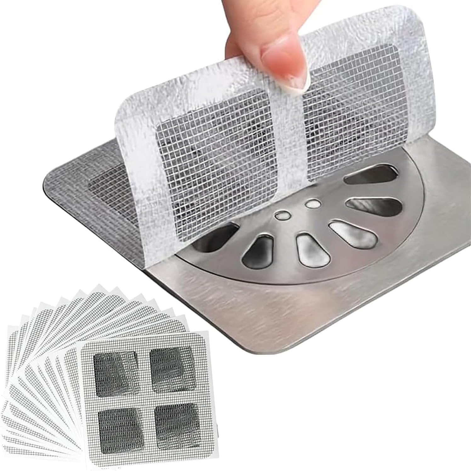 30PCS Jorakie Square Hair Catcher for Bath Kitchen