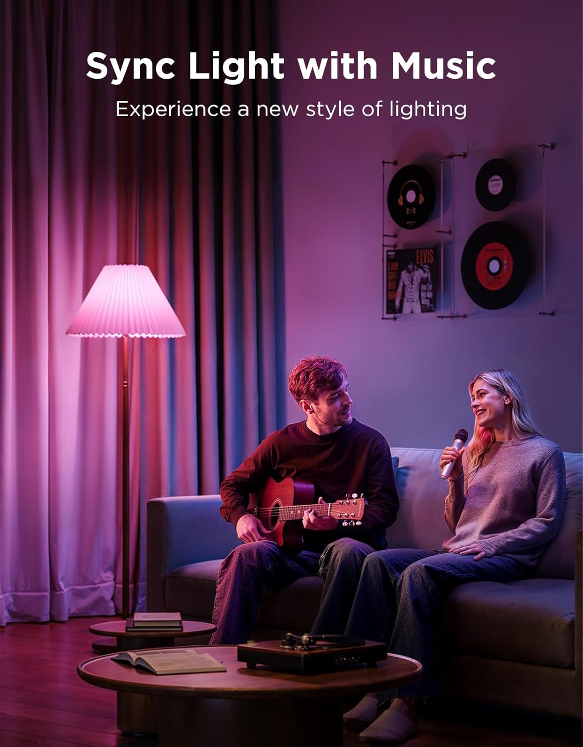 Govee BR30 Smart Bulbs 4 Pack Matter Alexa Google Assistant Compatible