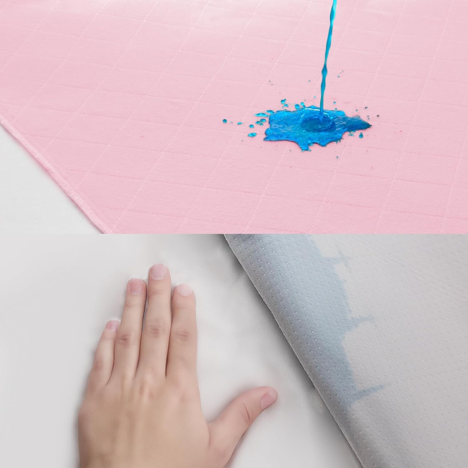 Moonsea Waterproof Bed Pads 2 Pack Reusable for Incontinence