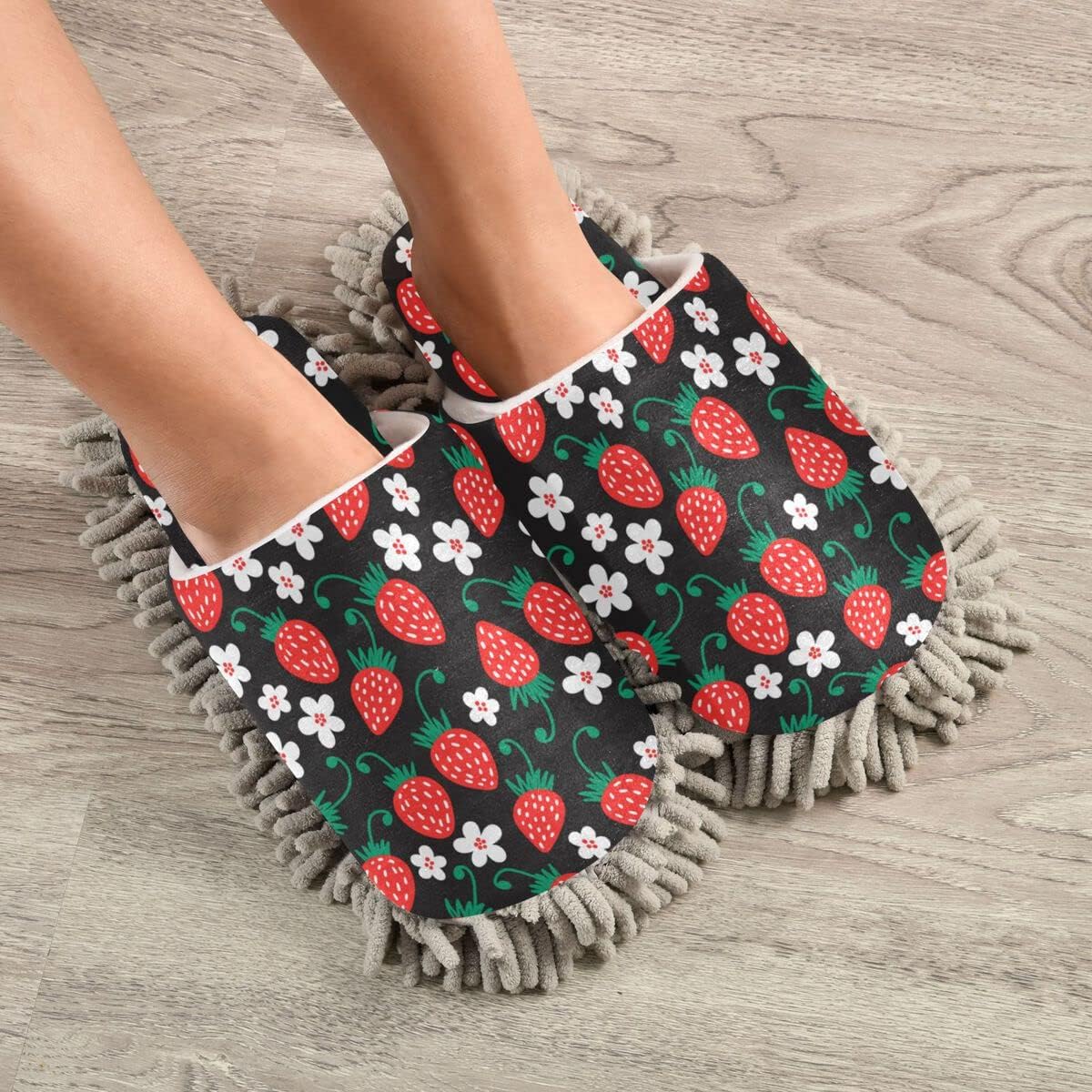 DOMIKING Cleaning Slippers for Floor Mopping