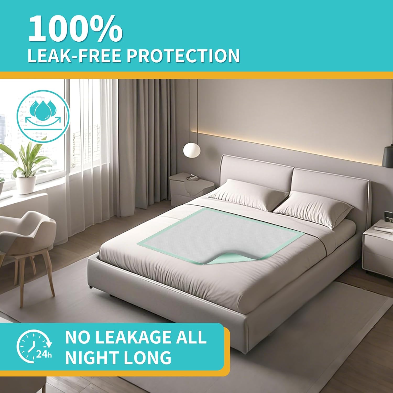 MILDPLUS Extra Large Disposable Bed Pads 40X36