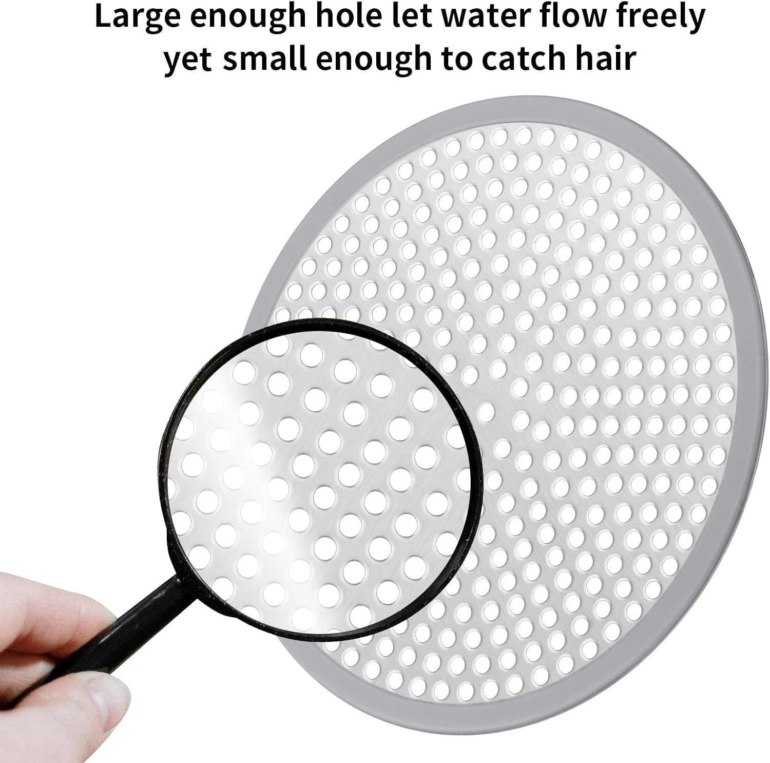 Amaping Shower Hair Catcher 12cm12cm Stainless Steel