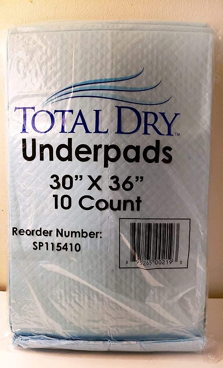 TotalDry Extra Absorbent Bed Pad Waterproof Underpad for Adults