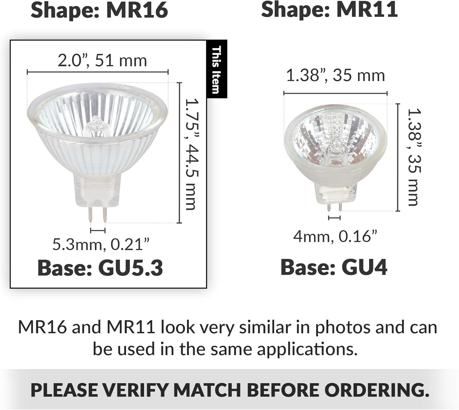 Simba Lighting Halogen MR16 20W 12V Bulbs 10 Pack Dimmable Warm White