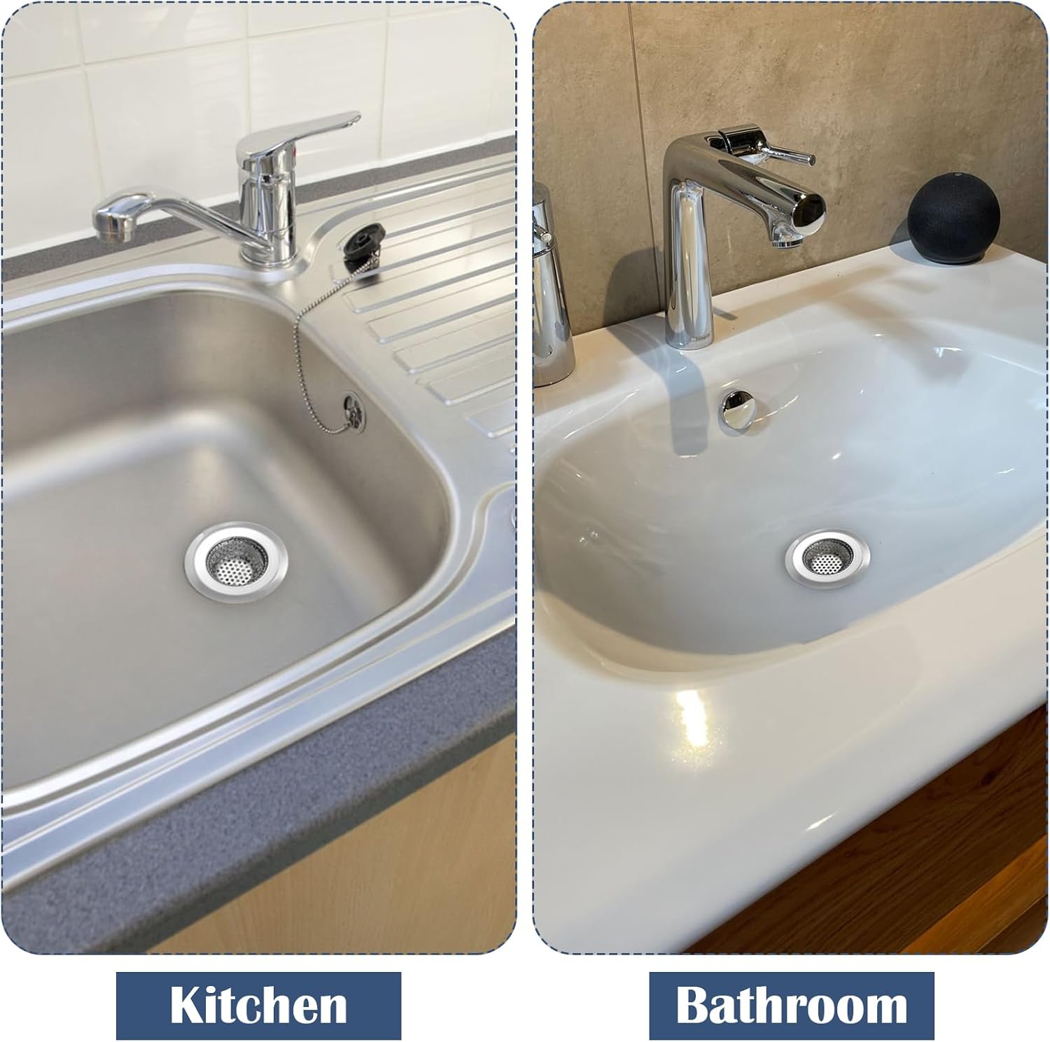 KALIONE Bathtub Hair Catcher Strainer 279 Inch Stainless Steel