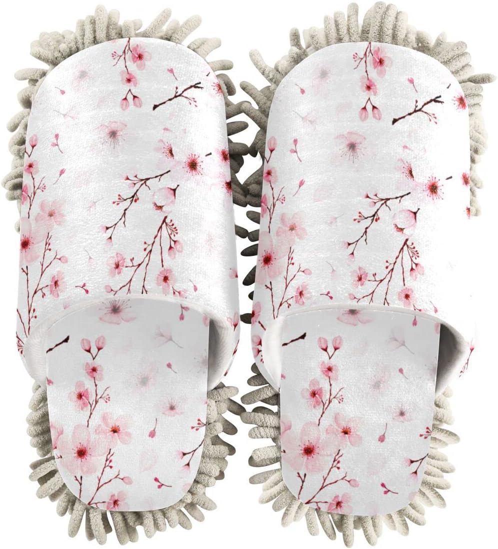 DOMIKING Mop House Slippers for Women and Men 1