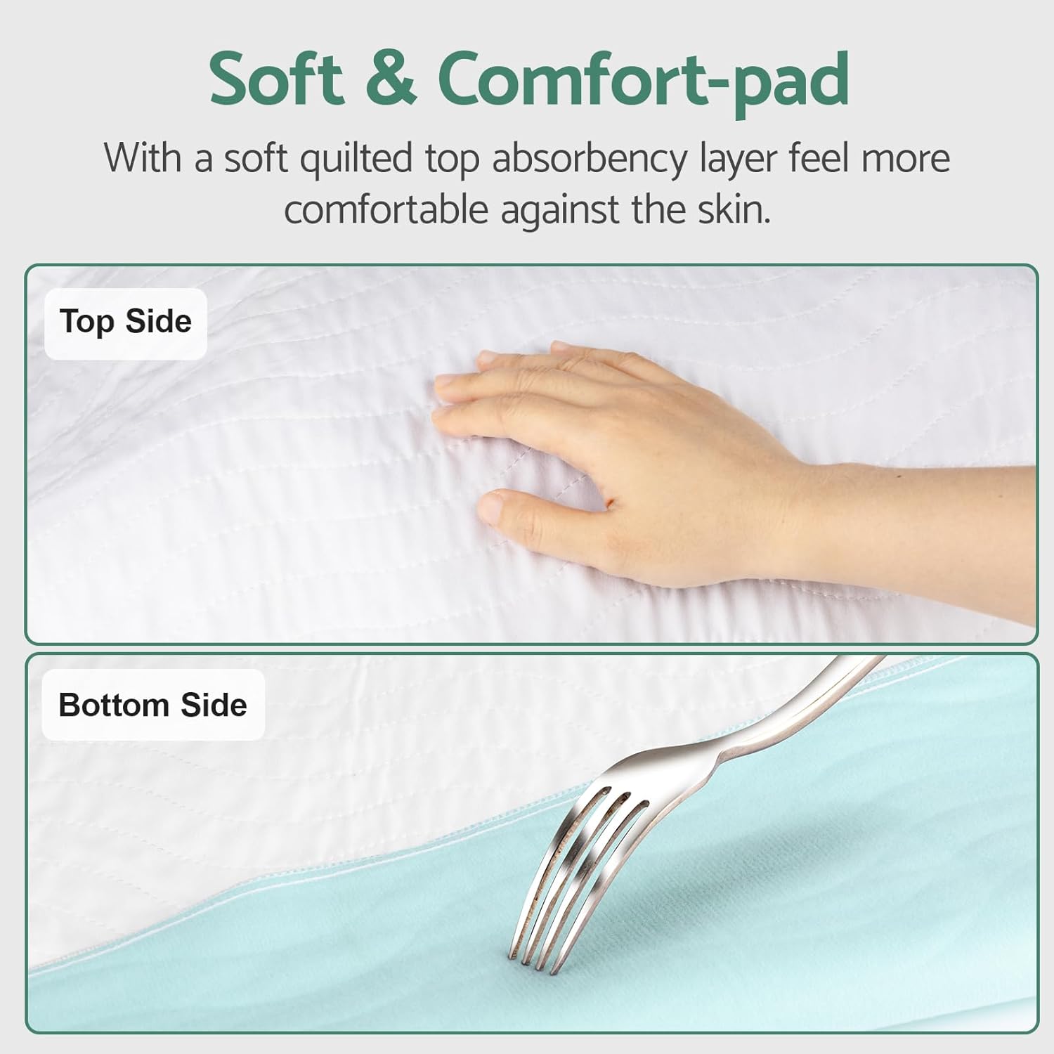 CoolShields Waterproof Bed Pads Queen 60 x 36 Reusable