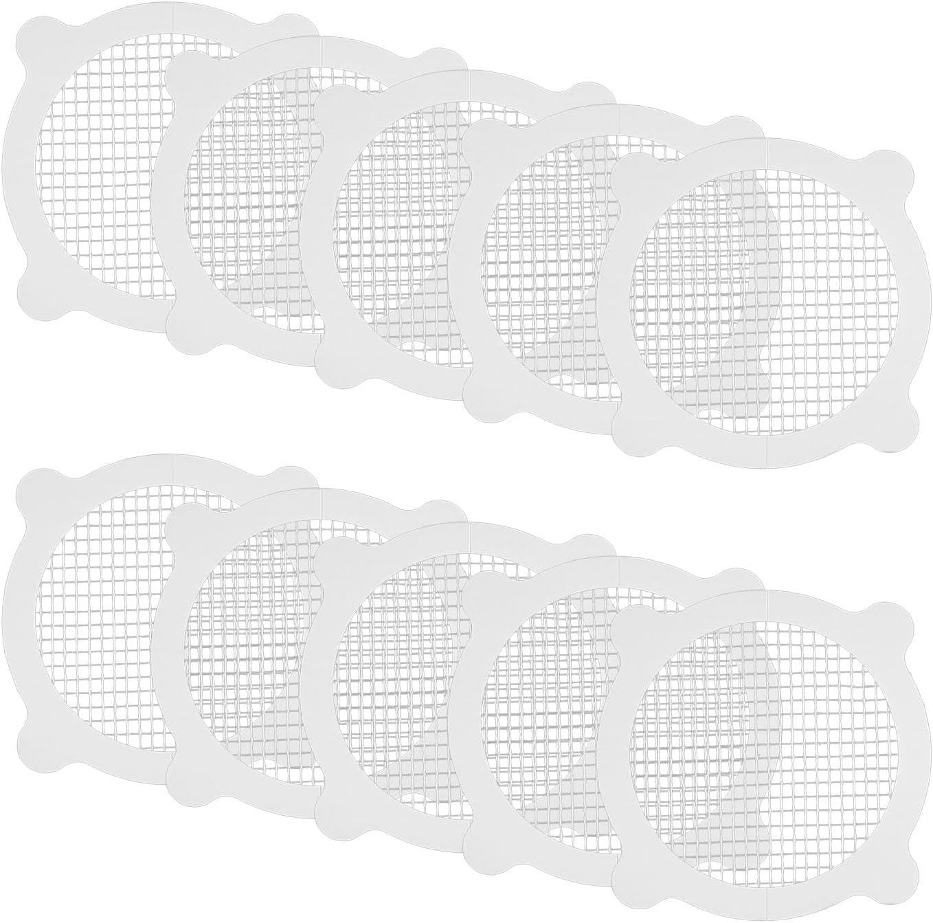 10pcs Disposable Shower Drain Hair Catcher Stickers