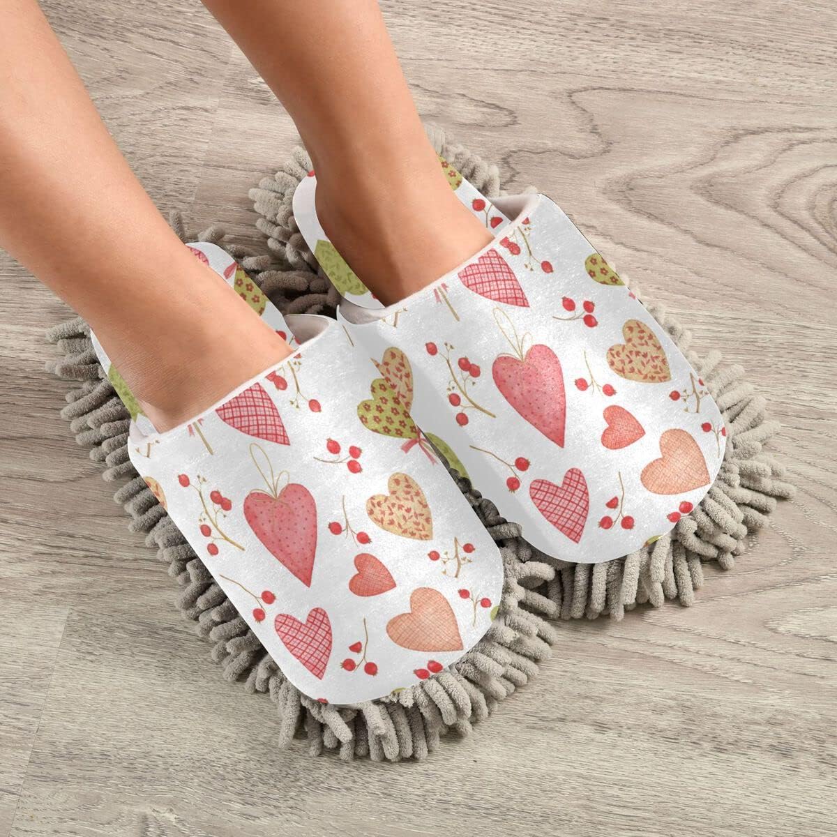 DOMIKING Mopping Slippers with Microfiber Sole 1