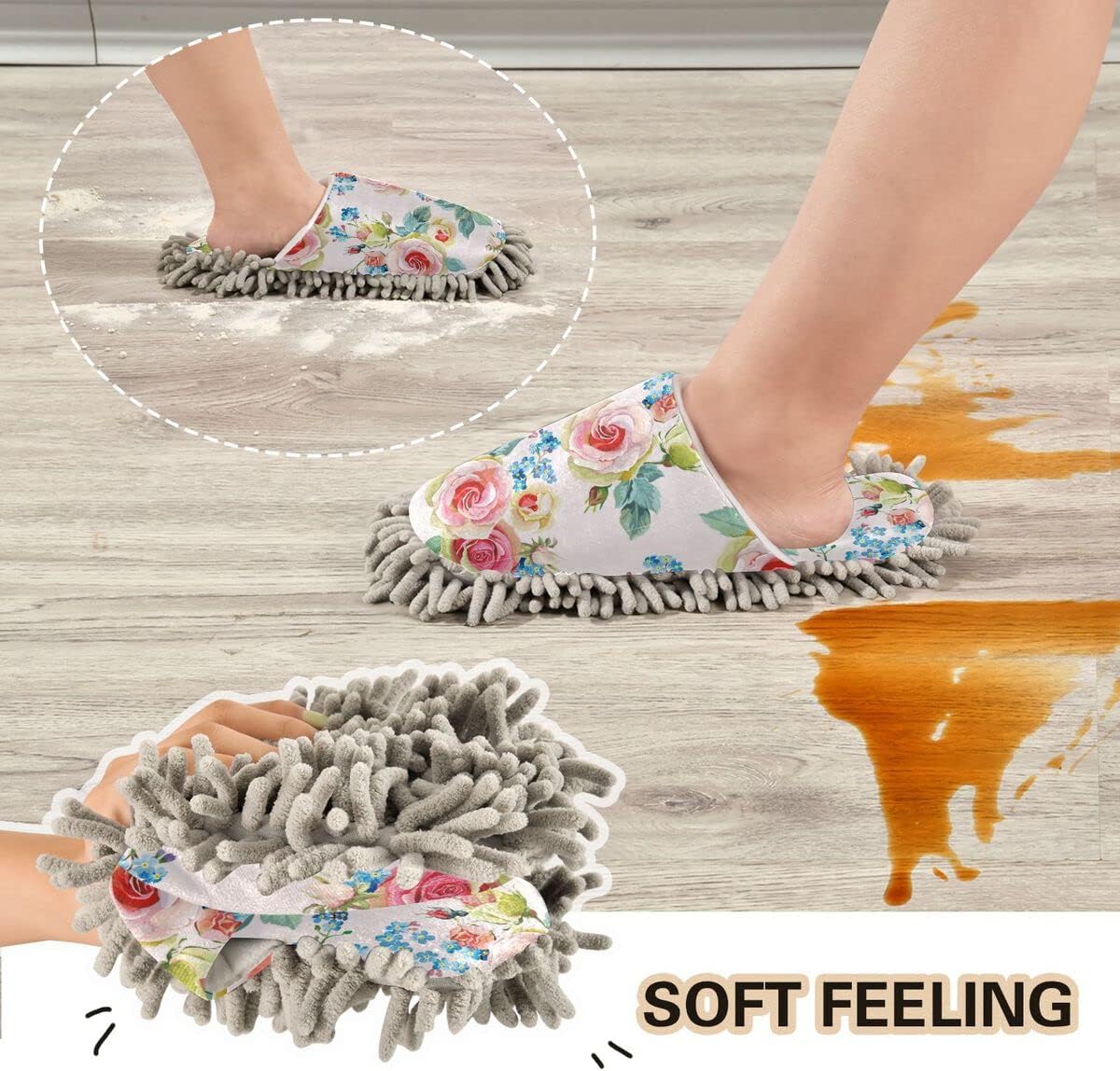DOMIKING Mop House Slippers for Floor Cleaning 1